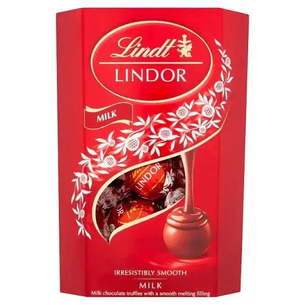 Lindt Lindor Milk Chocolate Truffles Box 200g (Case of 8) - Honesty Sales U.K
