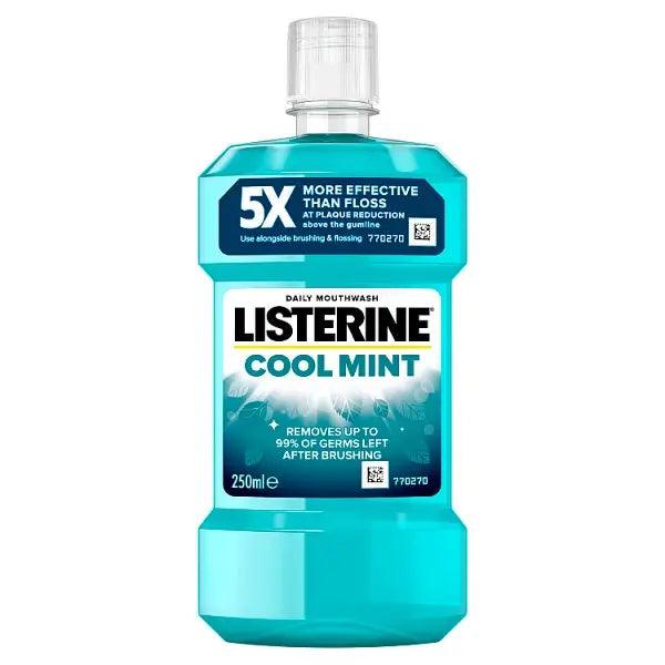 Listerine Essentials Cool Mint Mouthwash 250ml (Case of 6) - Honesty Sales U.K