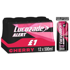 Lucozade Alert Cherry Blast Energy Drink 500ml £1 PMP (Case of 12) - Honesty Sales U.K