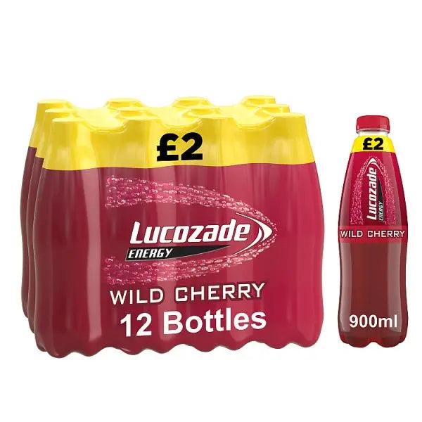 Lucozade Energy Cherry 900ml (Case of 12) - Honesty Sales U.K