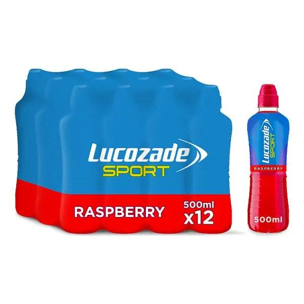 Lucozade Sport Raspberry 500ml (Case of 12) - Honesty Sales U.K