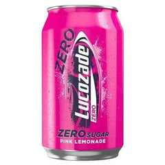 Lucozade Zero Pink Lemonade 330ml (Case of 24) - Honesty Sales U.K