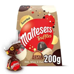 Maltesers Assorted Truffles Milk Chocolate Gift Box of Chocolates 200g (Case of 6) - Honesty Sales U.K
