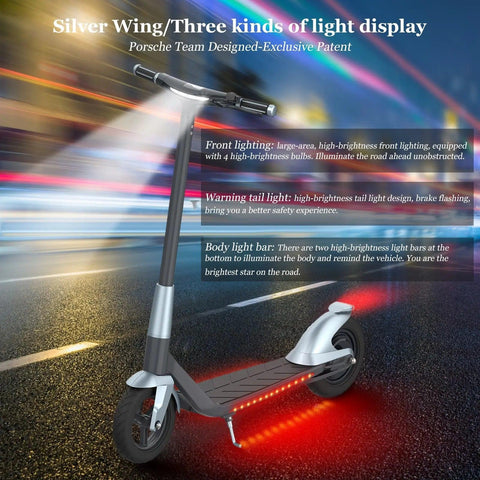 Mankeel MK006 Sliver wings Porsche design electric scooter - Honesty Sales U.K