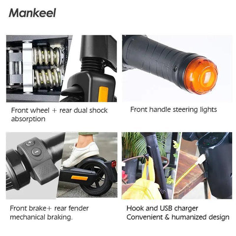 Mankeel MK090 Steed 36V/10.4Ah 350W Folding Electric Scooter - Honesty Sales U.K