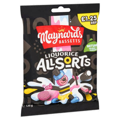 Maynards Bassetts Liquorice Allsorts Sweets Bag (Case of 12) - Honesty Sales U.K