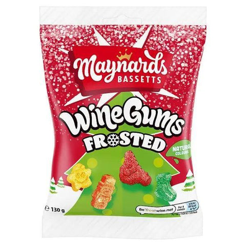 Maynards Bassetts Wine Gums Frosted 130g (Case of 12) - Honesty Sales U.K