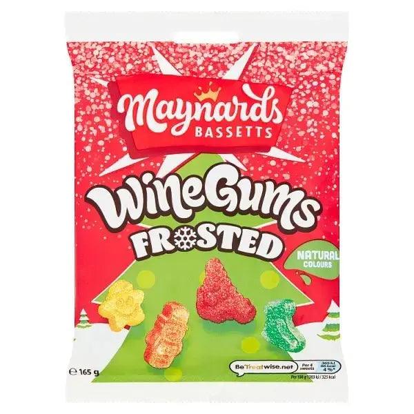 Maynards Bassetts Wine Gums Frosted Sweets Bag 165g (Case of 12) - Honesty Sales U.K