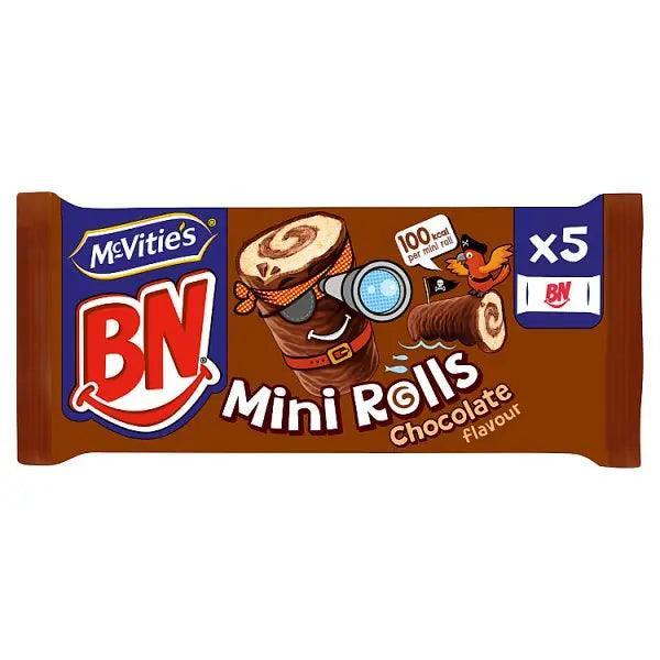 McVitie's BN Chocolate Mini Rolls Cake Bars Multipack 5 x 21.8g, 109g (Case of 12) - Honesty Sales U.K