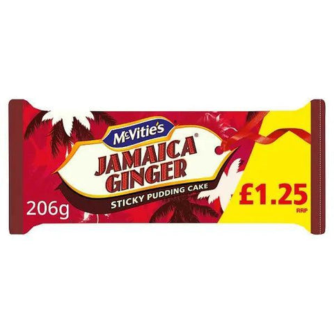 McVitie's Jamaica Ginger Sticky Pudding Cake PMP (Case of 8) - Honesty Sales U.K