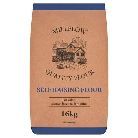 Millflow Self Raising Flour 16kg Quality flour - Honesty Sales U.K