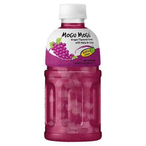 Mogu Mogu Grape Flavoured Drink with Nata de Coco 320ml - (Case of 24) - Honesty Sales U.K