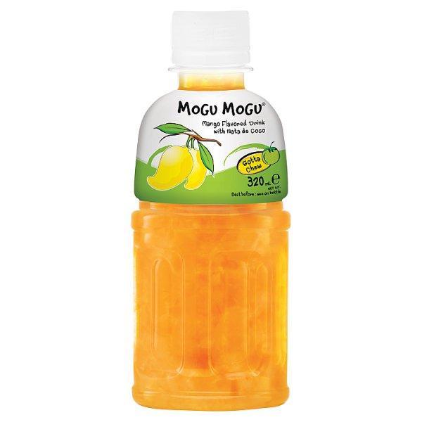 Mogu Mogu Mango Flavored Drink with Nata de Coco 320ml (Case of 24) - Honesty Sales U.K