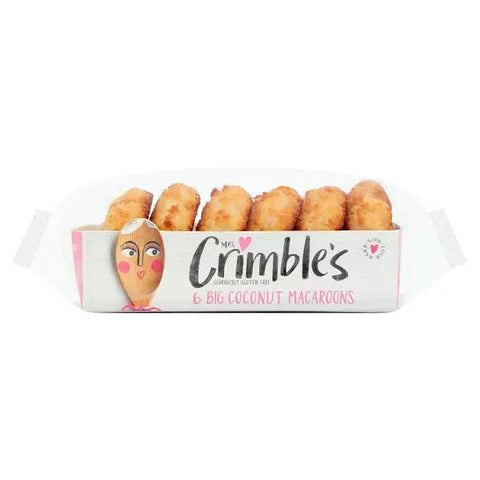 Mrs Crimble's 6 Big Coconut Macaroons 180g (Case of 6) - Honesty Sales U.K