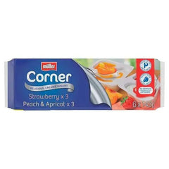 Müller Corner Strawberry and Peach Apricot Yogurts - Honesty Sales U.K
