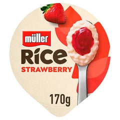 Müller Rice Strawberry Low Fat Pudding Dessert (Case of 12) Muller