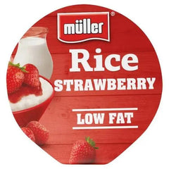 Muller Rice Strawberry 180g gives you the power (Case of 12) - Honesty Sales U.K