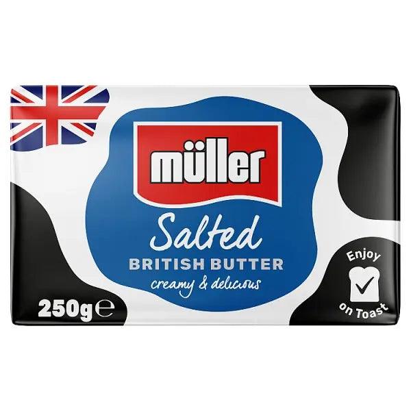 Müller Salted British Butter 250g - Honesty Sales U.K
