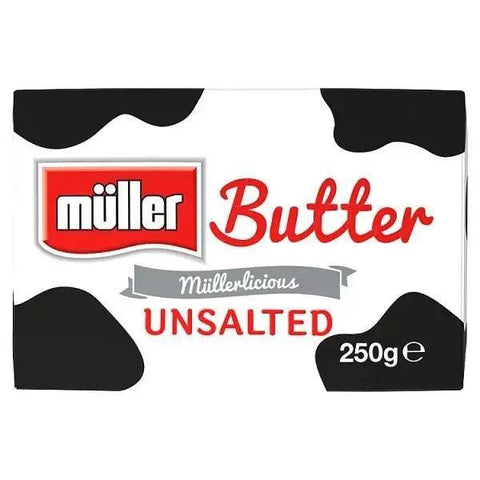 Müller Unsalted British Butter 250g - Honesty Sales U.K