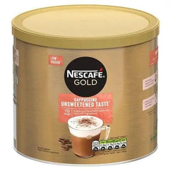 Nescafe Gold Cappuccino Unsweetened Instant Coffee Tin 1kg - Honesty Sales U.K