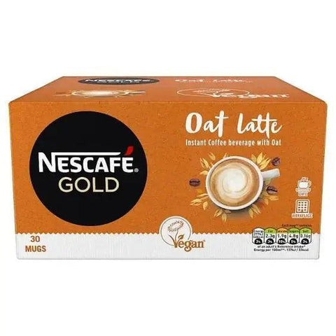 Nescafe Gold Non-Dairy Oat Latte Instant Coffee 16g x 30 Sachets - Honesty Sales U.K