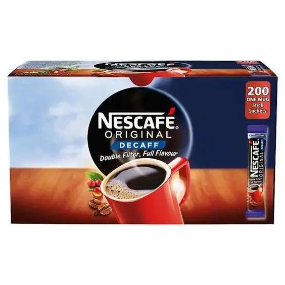 Nescafe Original Decaffeinated Instant Coffee Sachets 200 x 1.8g - Honesty Sales U.K