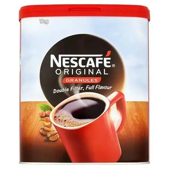 NESCAFE Original Instant Coffee Granules Tin 1kg - Honesty Sales U.K
