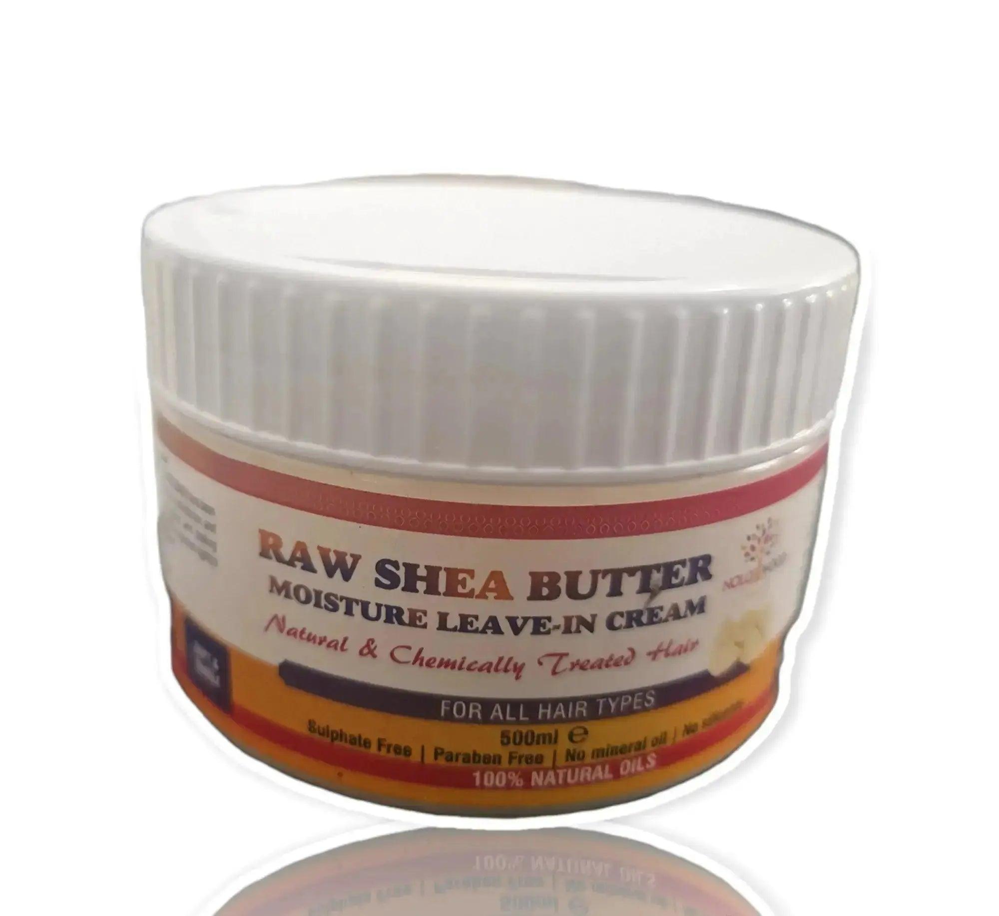 Shea Butter Moisture Leave In Cream Nollywood Raw Shea Butter Moisture Leave In Cream 500ml - Honesty Sales U.K