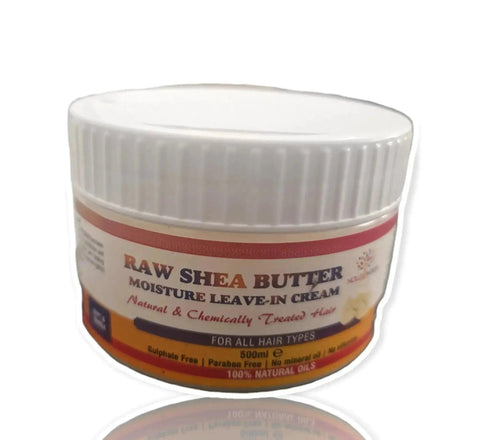 Shea Butter Moisture Leave In Cream Nollywood Raw Shea Butter Moisture Leave In Cream 500ml - Honesty Sales U.K