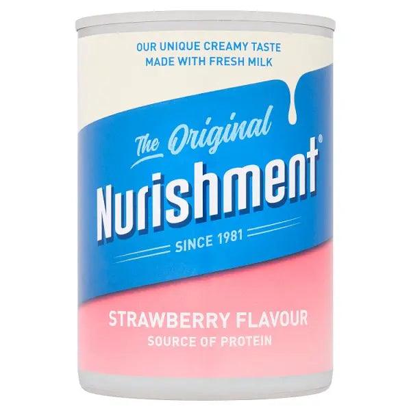 Nurishment The Original Strawberry Flavour 400g (Case of 12) - Honesty Sales U.K