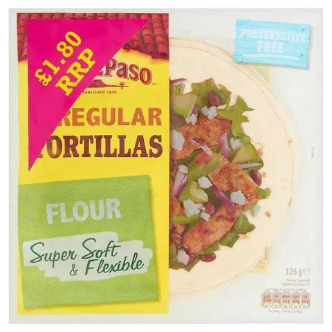 Old El Paso Regular Tortillas 326g (Case of 6) - Honesty Sales U.K