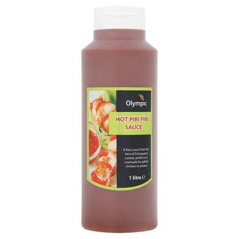 Olympic Hot Peri Peri Sauce 1 Litre - Honesty Sales U.K