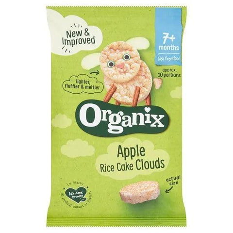 Organix Apple Rice Cake Clouds 7+ Months 40g (Case of 6) - Honesty Sales U.K