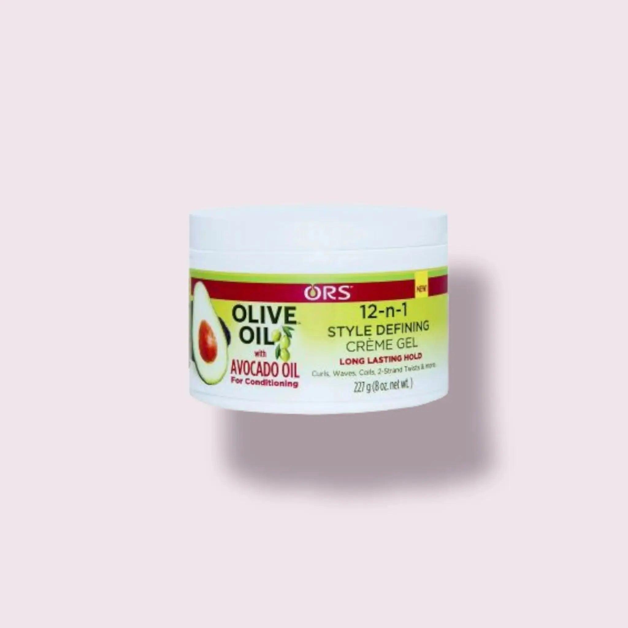 ORS Olive Oil 12-n-1 Style Defining Creme Gel 227 g 8oz - Honesty Sales U.K