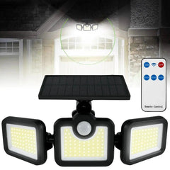 Outdoor Sconces Wall Lamp 3 Head Solar Security Motion Light - Honesty Sales U.K