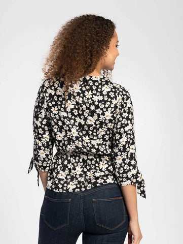 Peplum Blouse in Daisy Print - Honesty Sales U.K