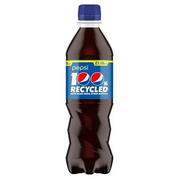 Pepsi Cola Bottle PMP 500ml (Case of 12) - Honesty Sales U.K
