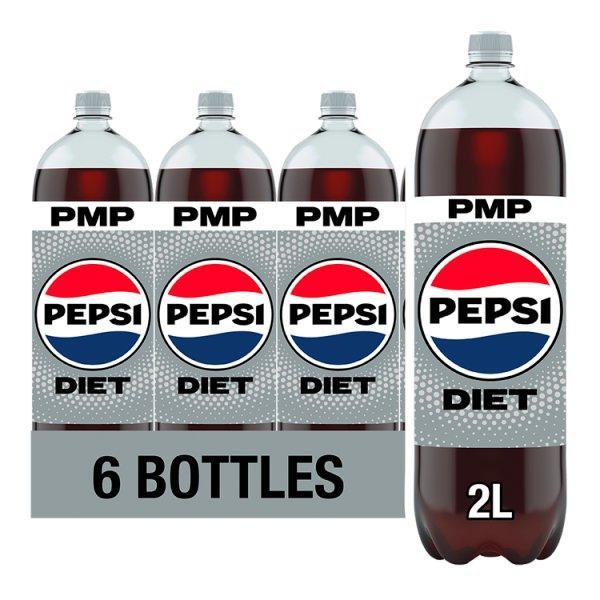 Pepsi Diet 2 Litres (Case of 6) - Honesty Sales U.K