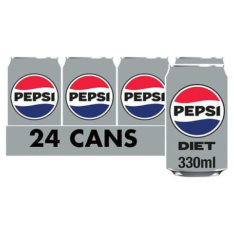 Pepsi Diet 330ml (Case of 24) - Honesty Sales U.K