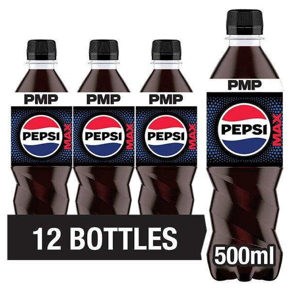 Pepsi Max 500ml (Case of 12) - Honesty Sales U.K