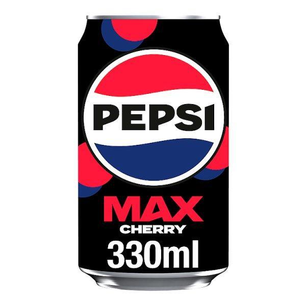 Pepsi Max Cherry 330ml (Case of 24) - Honesty Sales U.K