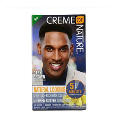 Permanent Dye Mens Color Creme Of Nature Dark Brown 2Oz - Honesty Sales U.K