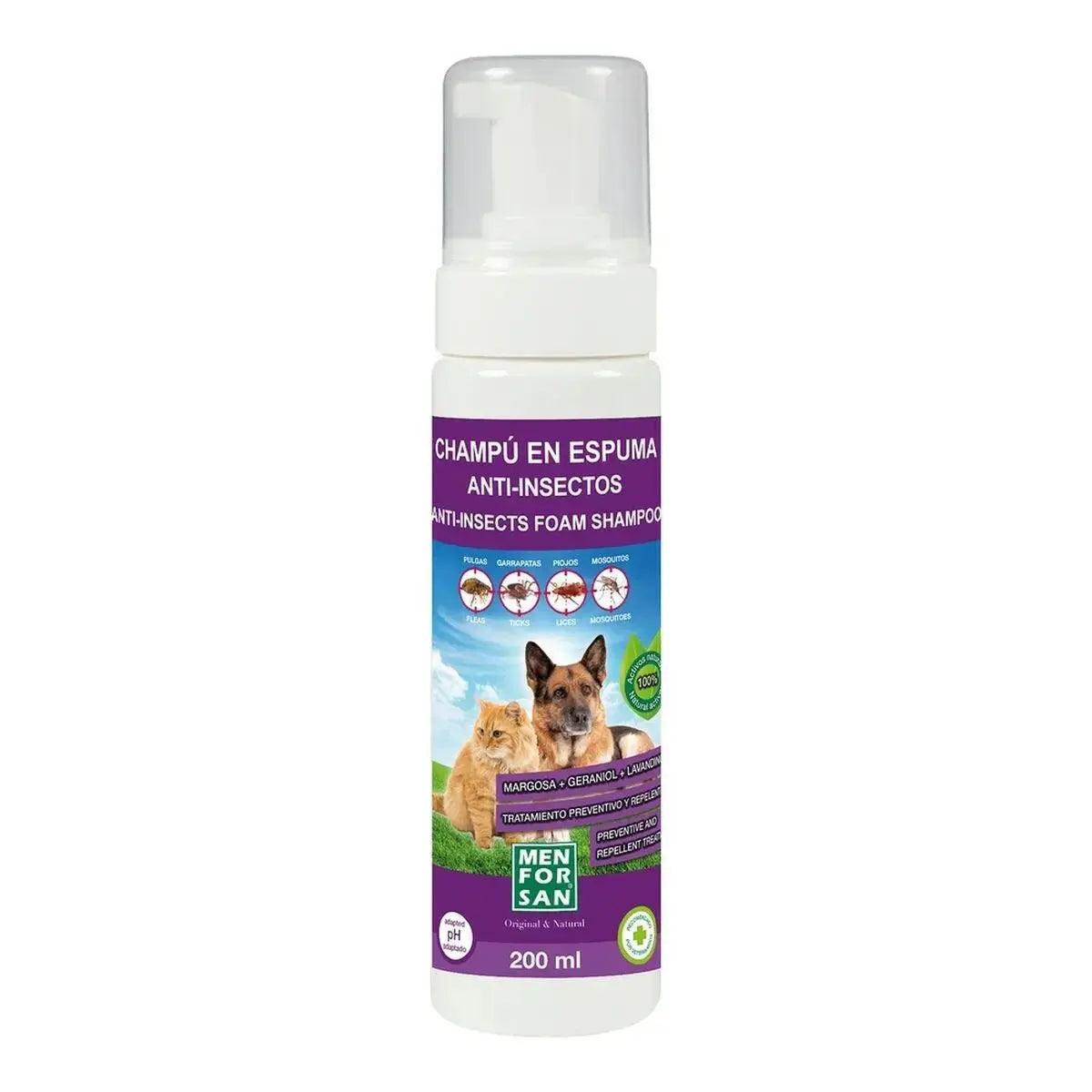 Pet shampoo Men for San Foam Insect repellant 200 ml - Honesty Sales U.K