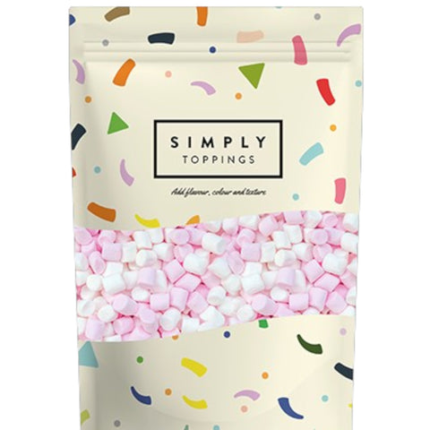 Simply Mini Pink and White Marshmallows 1kg