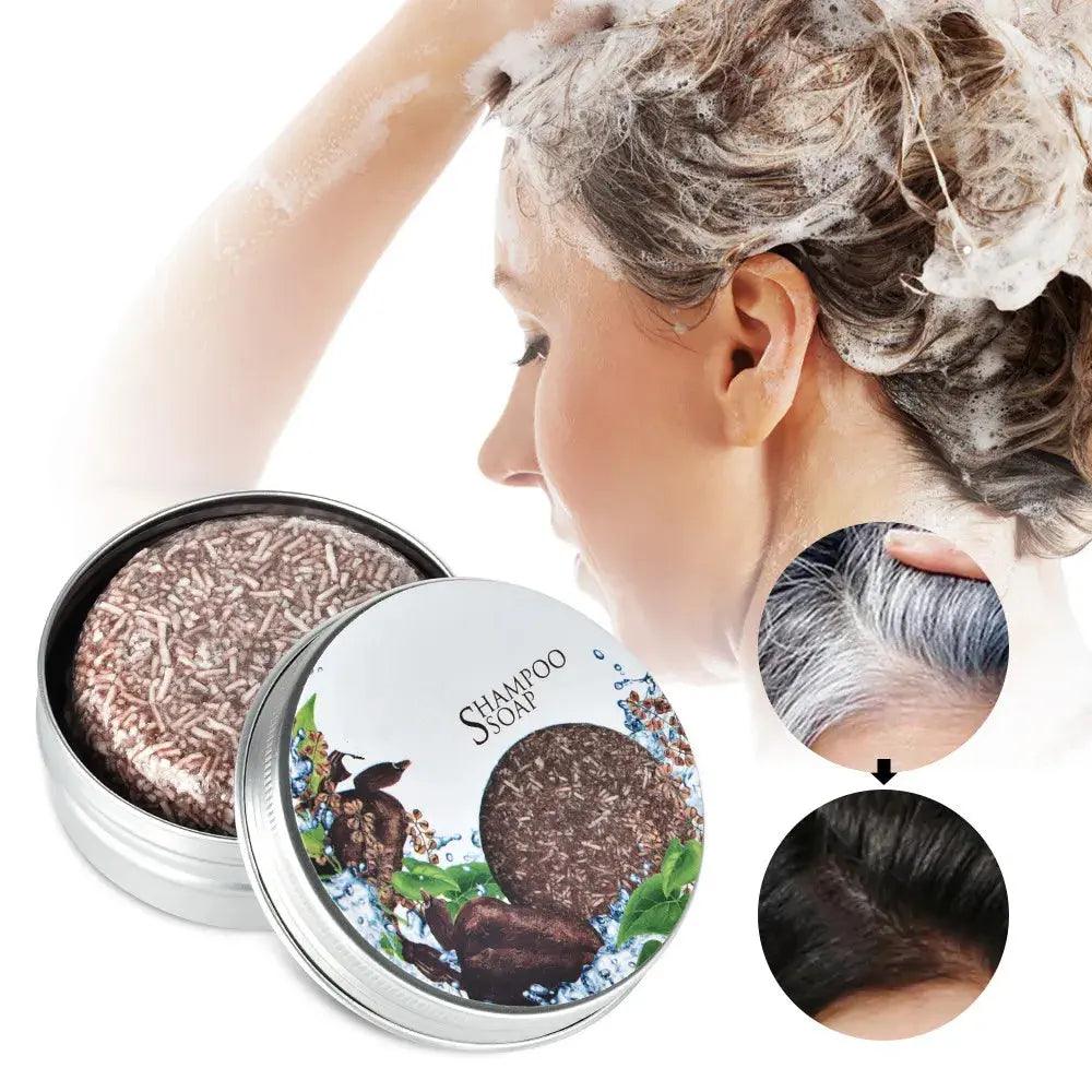 Polygonum Essence Solid Hair Darkening Soap for Men & Women - Honesty Sales U.K