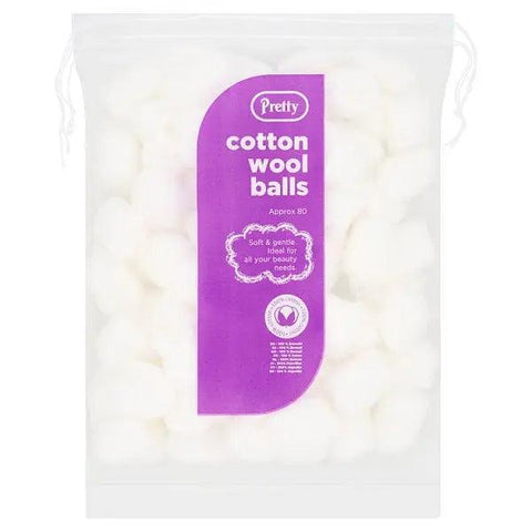 Pretty Cotton Wool Balls 40g (Case of 12) - Honesty Sales U.K