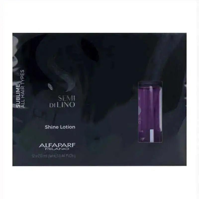 Protective Hair Treatment Semi di Lino Sublime Shine Lotion Alfaparf Milano (12 x 13 ml) - Honesty Sales U.K
