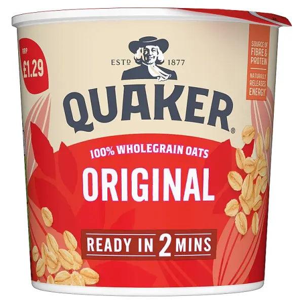 Quaker Oat So Simple Original Porridge Pot 99p PMP 45g (Case of 8) - Honesty Sales U.K
