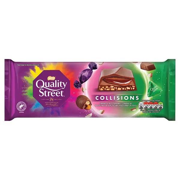Quality Street Collisions Hazelnut & Caramel Chocolate Sharing Bar 235g (Case of 14) - Honesty Sales U.K