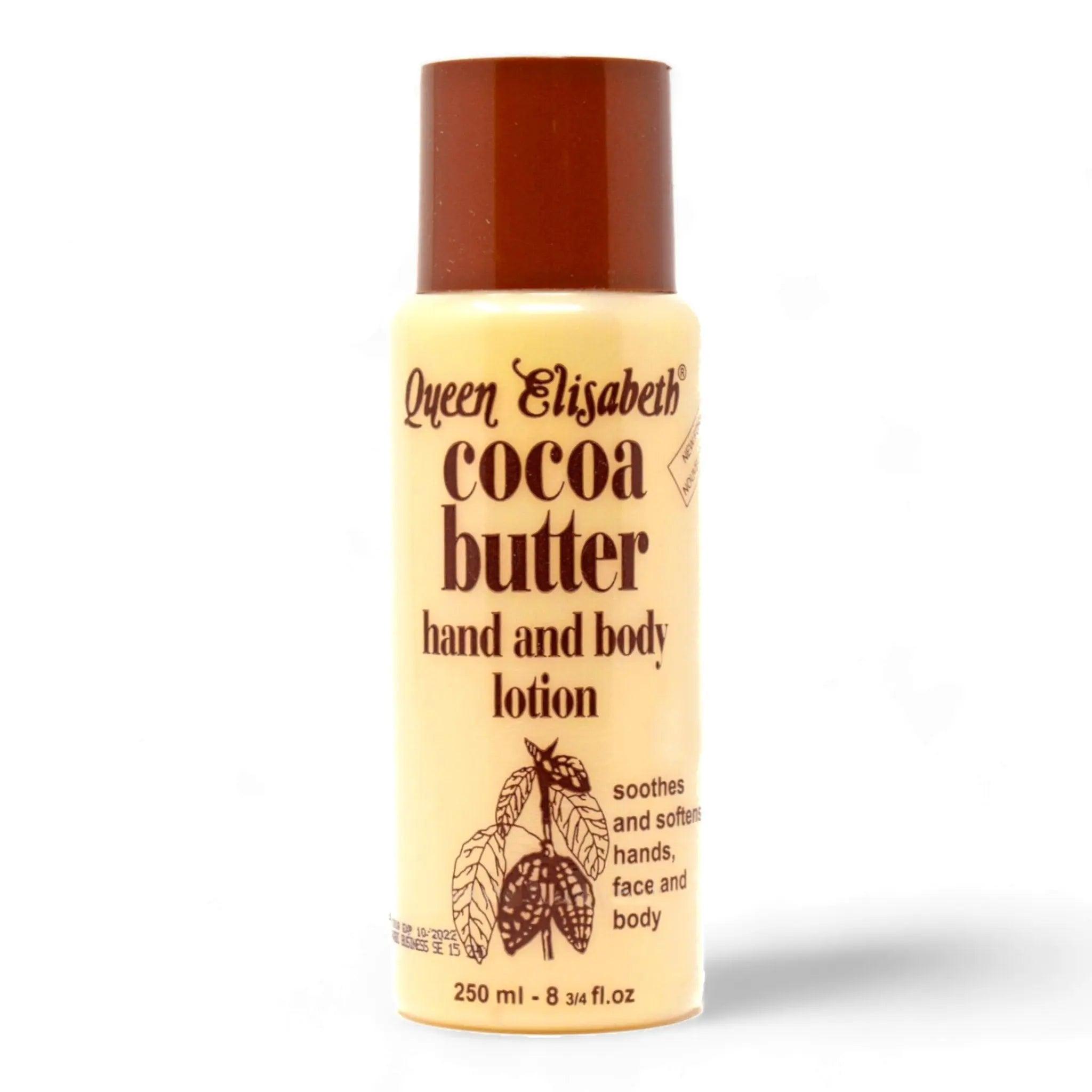 Queen Elizabeth Cocoa Butter Hand & Body Lotion - Honesty Sales U.K